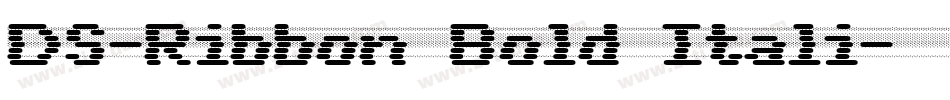 DS-Ribbon Bold Itali字体转换
